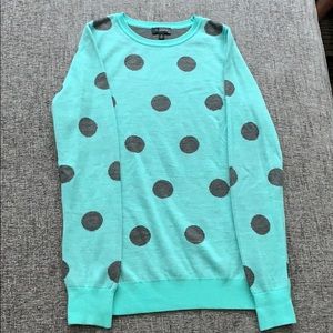 Polka dot crewneck sweater from The Limited